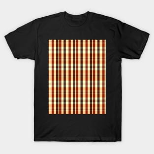 Sunset and Sunrise Aesthetic Artair 2 Hand Drawn Textured Plaid Pattern T-Shirt